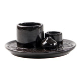 Maxbell 4 in 1 Incense Burner Candles Holder Desk Meditation Sage Palo Santo Holder