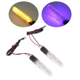 Maxbell Motorcycle Double Side Dual Color LED Turn Signal Indicator Lights Blinker - Aladdin Shoppers