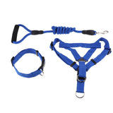 Maxbell Maxbell Pet leash with chest strap collar three-piece Dark Blue S