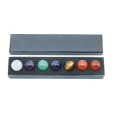 Maxbell 7 Pieces Gemstones Ball Set Creative Handmade Round Ball Crystals for Office