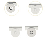 24Pcs Snaps Button Crafts DIY Removable Supplies Fastener Snaps Bag Hardware silver