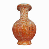 Maxbell DIY 3D Puzzle Flower Vase Unique Flower Arrangement for Cabinet Office Decor Orange