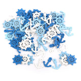 Maxbell Anchor and Helm Wood Pendants Beads for Necklace DIY 100pcs Mixed Color