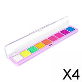 Maxbell 4xFace Body Paint Luminous Face Painting Makeup Kit for Halloween Stage Adults