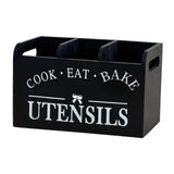 Maxbell Utensil Holder Party Practical with 3 Compartments Box for Forks Cafe Buffet