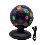 Maxbell Disco Ball Lamp Portable RGB LED Strobe Light for Stages Room Happy Birthday black