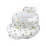 Maxbell Baby Inflatable Seat Cartoon Infant Back Support Sofa for Babies 3-36 Months Bear Pattern