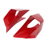 Maxbell 2x Motorcycle Side Wind Deflectors Gas Tank Side Cover Panel Air Deflectors Red
