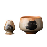 Maxbell Traditional Matcha Bowl Tools Gift Idea Handcrafted Tea Ceremony Accessories bowl 12x8.5cm