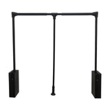 Maxbell Pull Down Closet Rod Easy to Install Adjustable Lift Wardrobe Rail