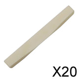 Maxbell 20xCattle Bone Bridge Saddle for Acoustic Guitar 75mm