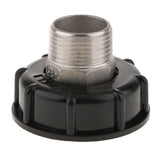 Maxbell 1000L IBC Water Tote Tank Adapter Hose Cap 60mm 1Inch Outside/4 Extra Thread
