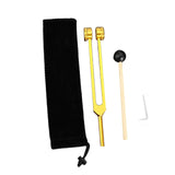 Maxbell Maxbell Tuning Forks Set Tuning Devices Sensory Hearing Care Tool for Men Women Home 21.5cm gold
