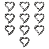 10 Pieces Spring Snap Hooks Metal Key Chain Hooks for Bags Lanyard Backpacks Gray Black