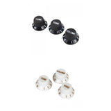 Maxbell 2sets Speed Volume Tone Control knobs For Fender   Guitar White+Black