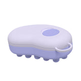 Maxbell Head Scalp Comb for Men Women Silicone Bristles Head Scrubber Violet