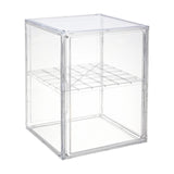 Maxbell Clear Display Case Football Helmet Display Case for Action Figure Toys Purse 2 Tiers