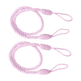 4PCS  Rope Curtain Drape Tiebacks Tassel Living Room Bedroom Pink