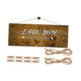 Maxbell Wooden Hanging Photo Display Hanging Sign for Coffee Bridal Shower Gift Home