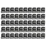 Maxbell 50Pcs Tent Pole Clips Sturdy Tents Hanging Clip for Securing Car Roof Marine 25mm