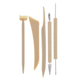 Maxbell 5 Pieces Pottery Clay Sculpting Tools Pottery Art Ceramics DIY Tools Set