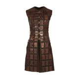 Maxbell Medieval Chest Armor PU Leather for Party Medieval-themed Events Stage Shows Brown