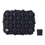 Maxbell Inflatable Seat Cushion Comfortable Foldable Pad for Climbing Hiking Outdoor Black