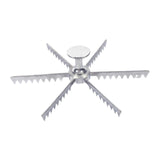 Maxbell Pie Divider Easy to Use with Handles Pie Cutter for Home Restaurant Domestic 6 Slices