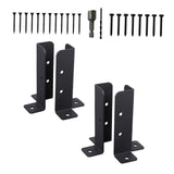 Maxbell Adjustable Deck Post Anchor Base Brackets Post Holders Support Base Brackets 4Pcs