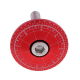 Maxbell Maxbell Aluminium Alloy Mountain Road Bike Stem Top Cap Cover Headset Screws red
