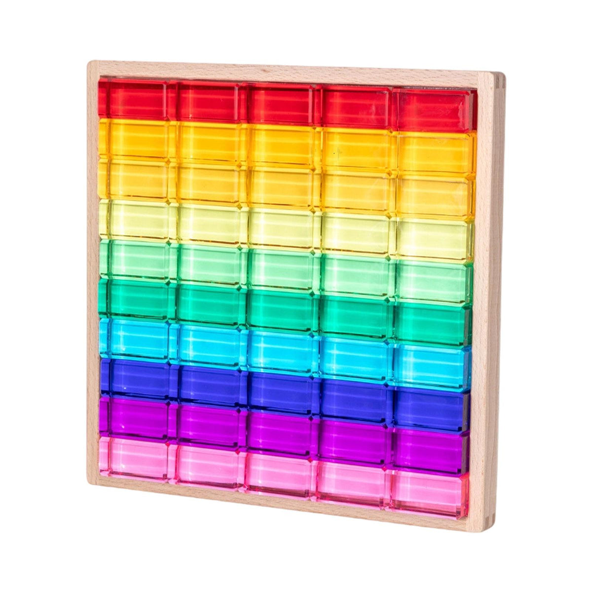 Maxbell Cube Blocks Set Learning Toys Acrylic Building Blocks for Children Kids Gift