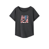 Maxbell Maxbell Women's T Shirt Summer Ladies Crew Neck Shirt for Walking Vacation Commuting XXL