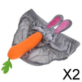 Maxbell 2xFunny Rabbit Carrot Mens Underpant Halloween Hen Stag Night Willy Underwear