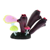 Maxbell Maxbell Aquarium Artificial Coral Fish Tank Landscape Decor for Aquarium Red Black