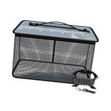 Maxbell Fish Cage Fishing Bucket Portable Fishing Supplies Top Zipper Fishing Basket 22L