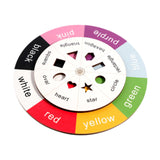 Maxbell Color Shape Sorter Wooden Color Sorting Toy for Preschool Children Classroom