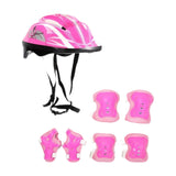 Maxbell Kids Bike Helmet Set Portable for Skateboarding Outdoor Sports Rollerblading Pink