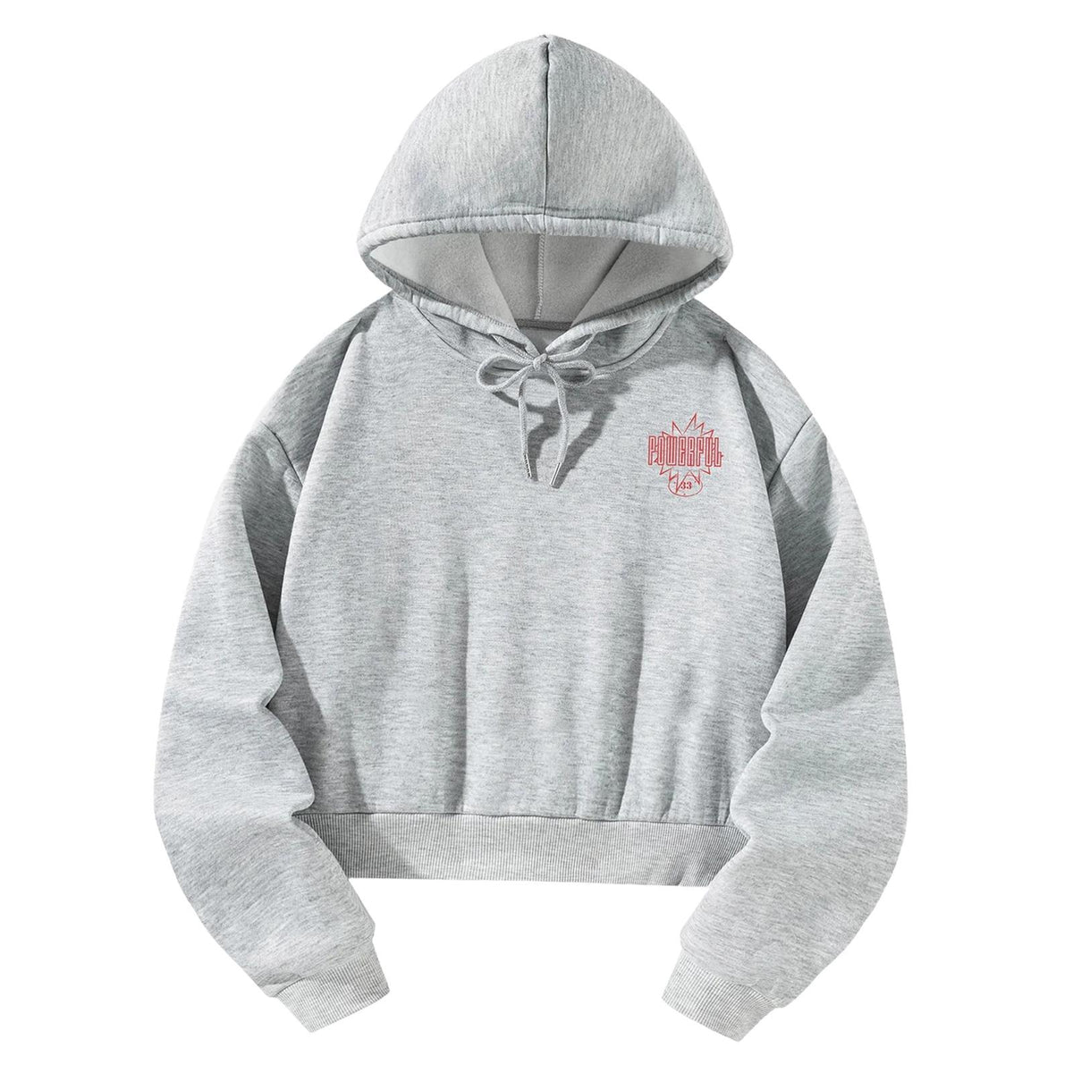 Maxbell Womens Cropped Hoodie Fall Clothes Fashion Simple Pullover Drawstring Hoodie M