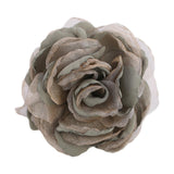 Maxbell Flower Brooch 8cm Fashion Rose Brooch for Party Wedding Clothing Accessories Green