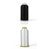 Maxbell 2X 5000M Embroidery Sewing Machine Industrial Polyester Thread Metre Cone