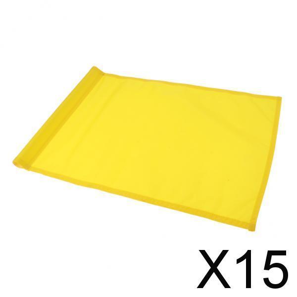 15xBackyard Practice Golf Hole Pole Cup Flag Putting Green Flags Yellow