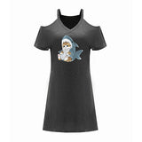 Maxbell Maxbell Women's Off Shoulder Dress Summer Teen Casual Dress for Travel Holiday Party XXL