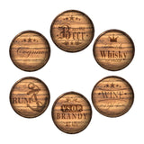 Maxbell 6 Pieces Wood Coasters for Drinks Coaster Set for Coffee Table Farmhouse Bar
