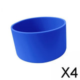 Maxbell 4xWater Bottle Bottom Sleeve Practical Scratch Resistant Durable Silicone Boot Blue