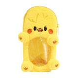 Maxbell Plush Photocard Holder Portable Protector Hanging Decoration Protective Case Yellow Chicken