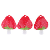 6pcs Refillable Empty Squeeze Pouch Lotion Squeezable Bag Bottle Strawberry