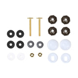 Maxbell Toilet Bowl to Floor Bolts with Screws Nuts Washers Toilet Floor Bolts B Set
