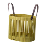 Maxbell Foldable Laundry Hamper PP Material for Bathroom with Handles Home Organizer Green