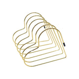 Maxbell Book Stand Flexible Desk Book Storage Rack for Table Decor Living Room Hotel Gold