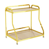 Maxbell Bathroom Organizer Countertop 2 Tiers for Living Room Dressing Table Kitchen Gold